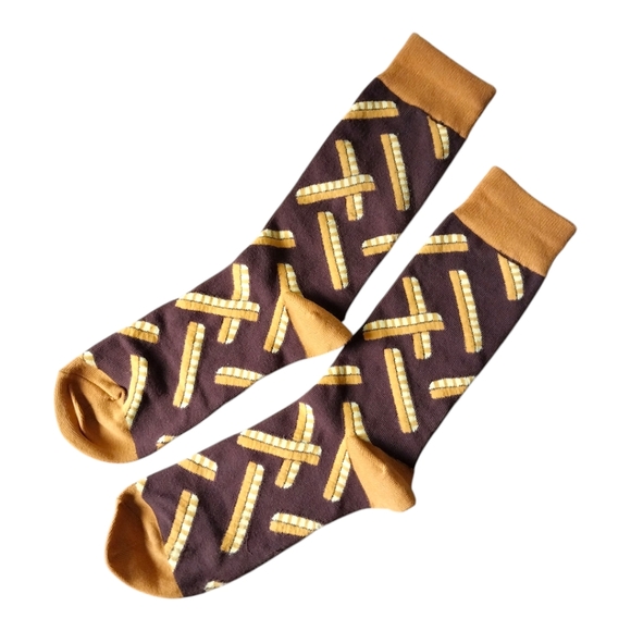 Free with purchase! Floor Play Socks Crinkle Cut Fries - Picture 2 of 8